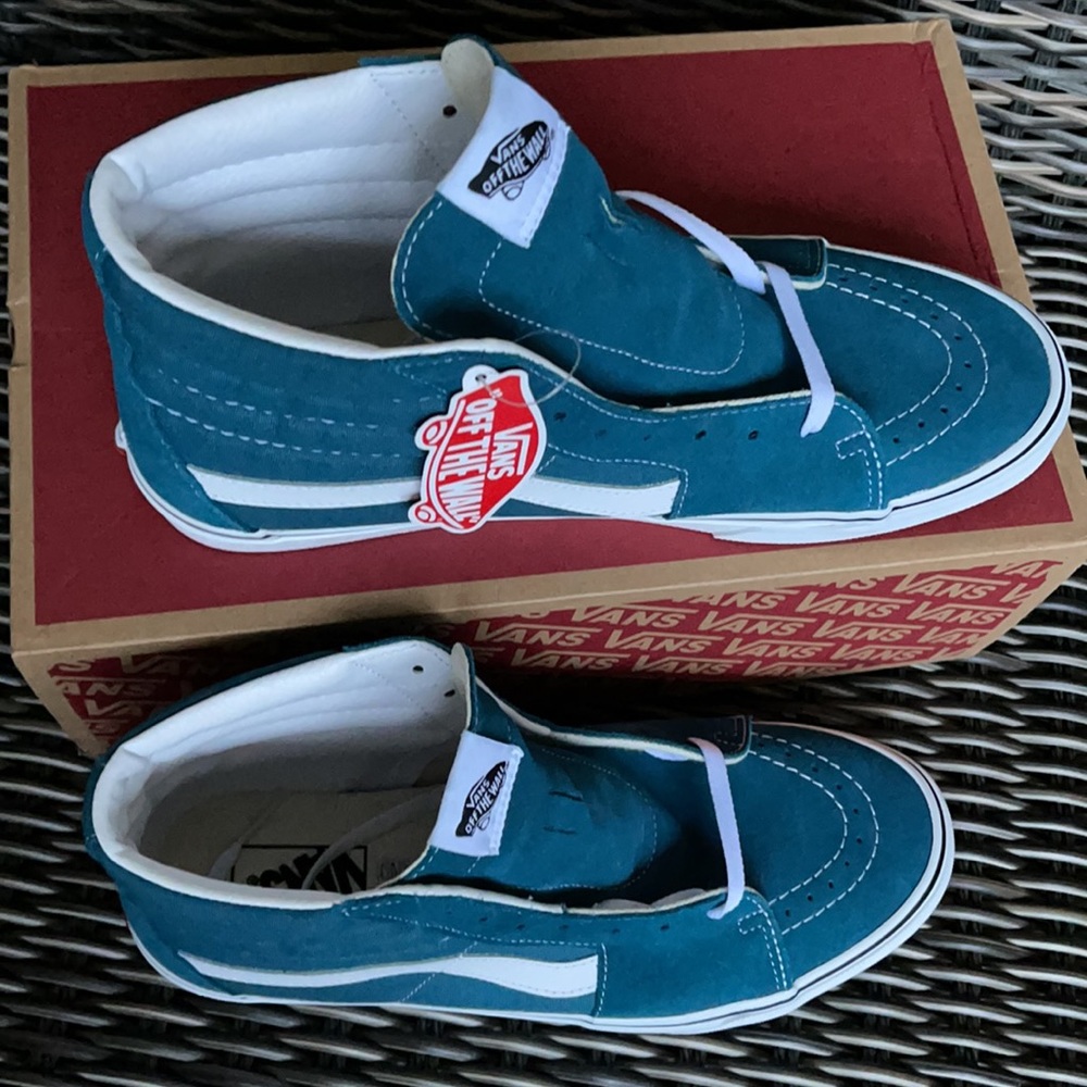 Vans Sk8-Hi Blue Coral/True White MENS - Picture 4 of 16